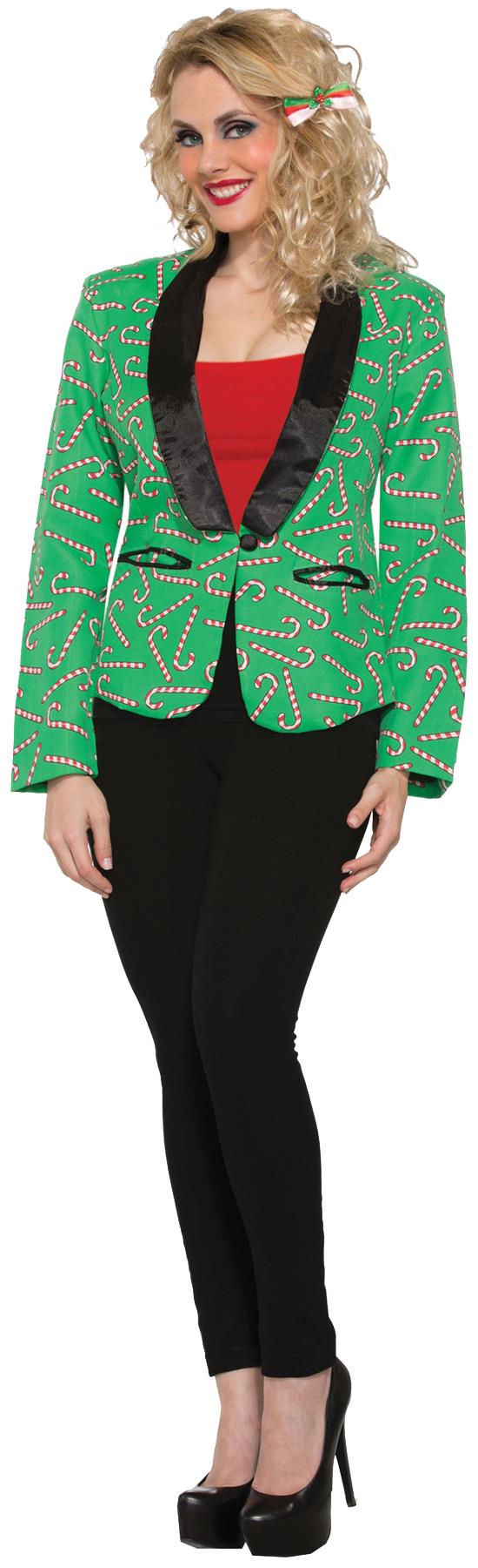 Candy Cane Blazer Adult Costume Medium