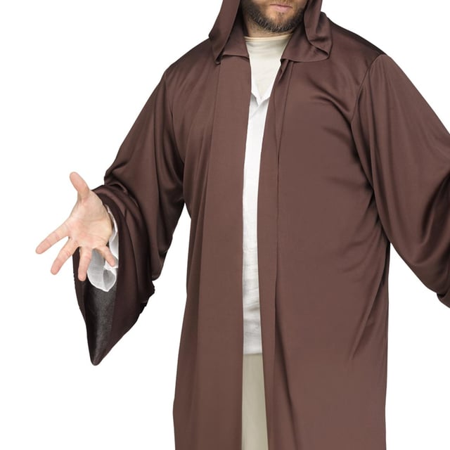 Hooded Robe Brown Adult Costume | Discount Party Supplies - Discount ...