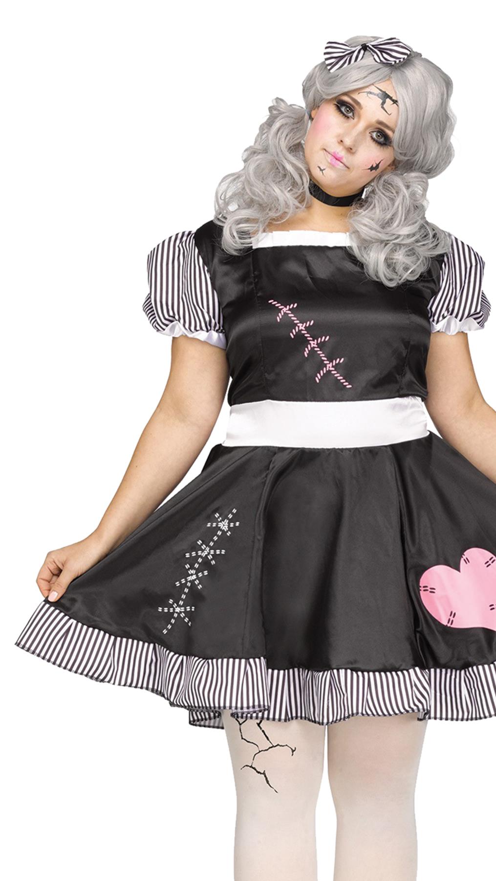 Broken Doll Adult Plus Costume XXL