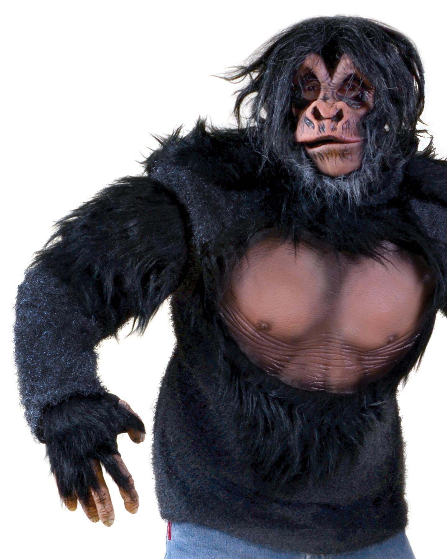 Deluxe Zombie Chimp Costume Adult Black