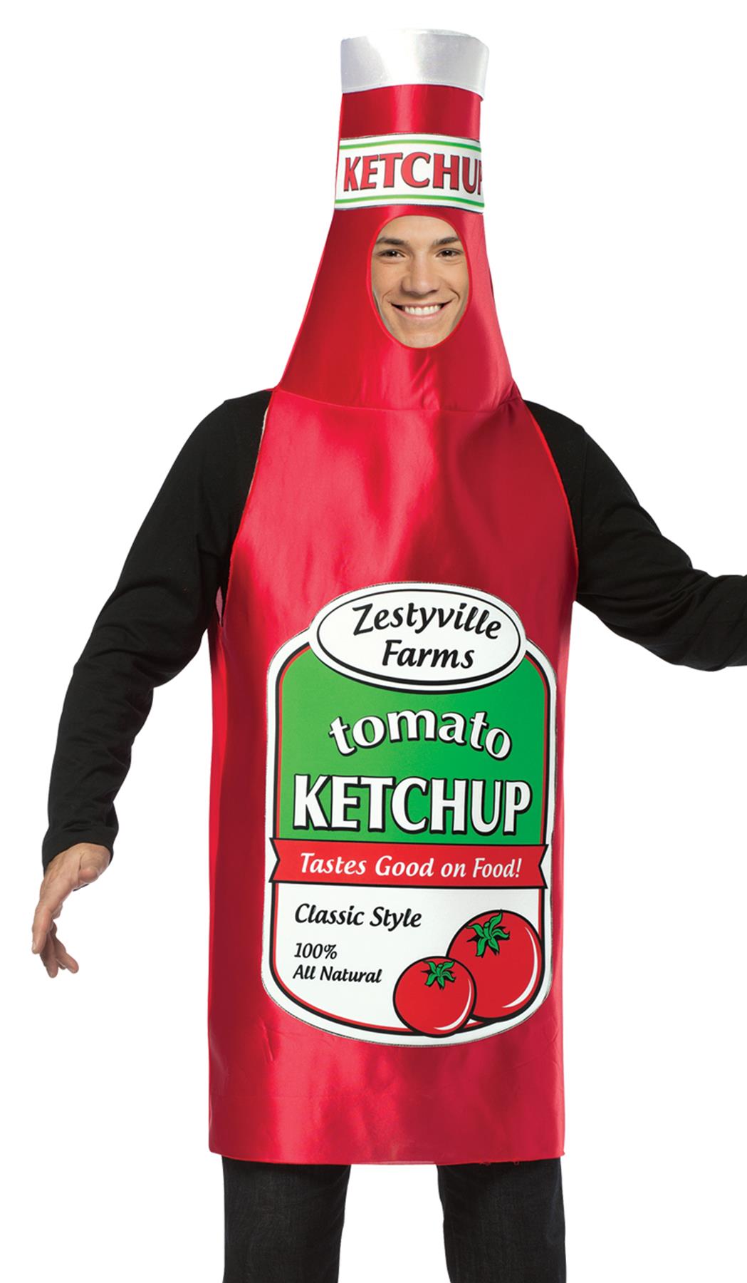 Zestyville Ketchup Bottle Adult Costume