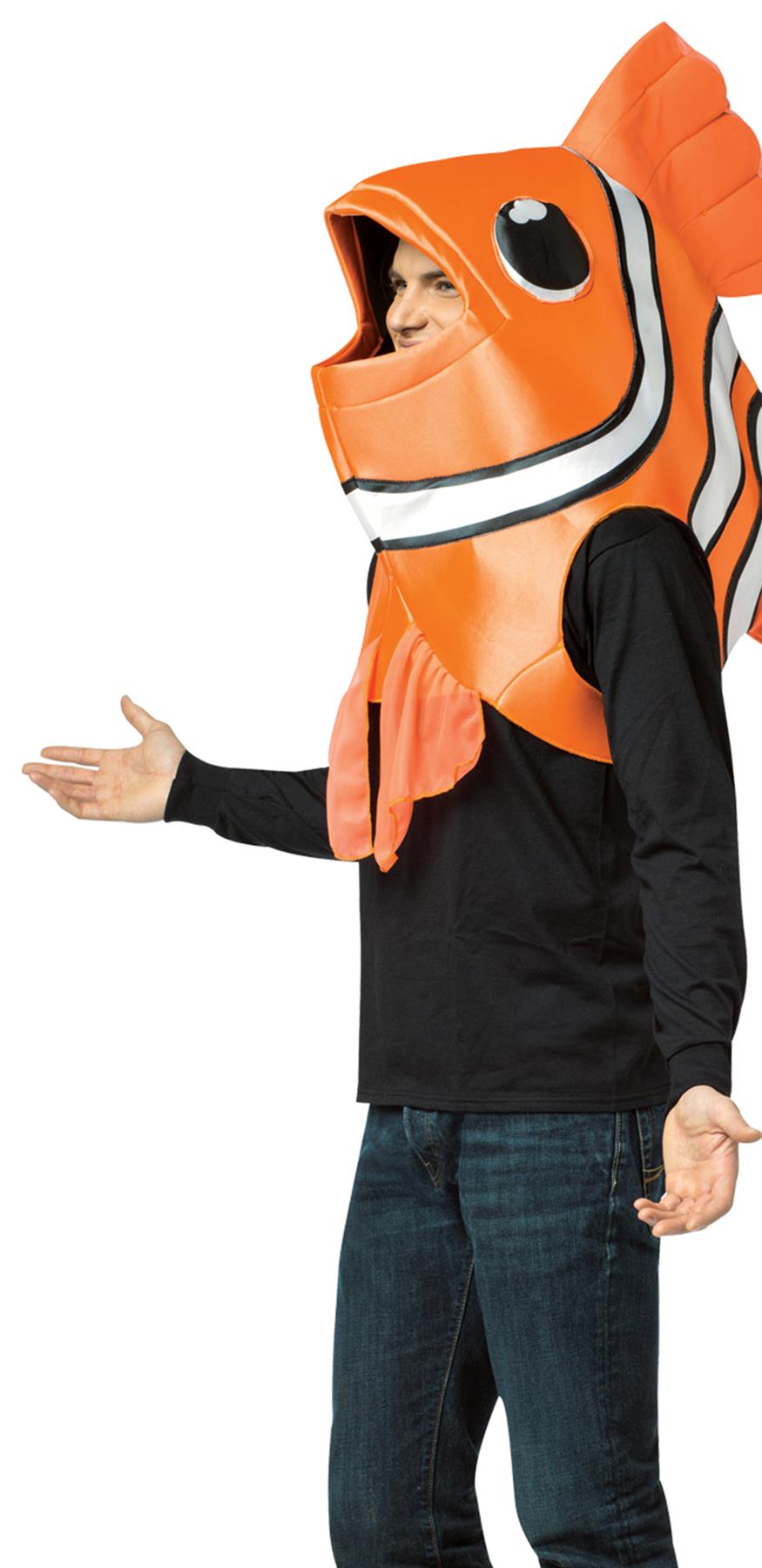 Clownfish Headpiece Adult Costume Accessory
