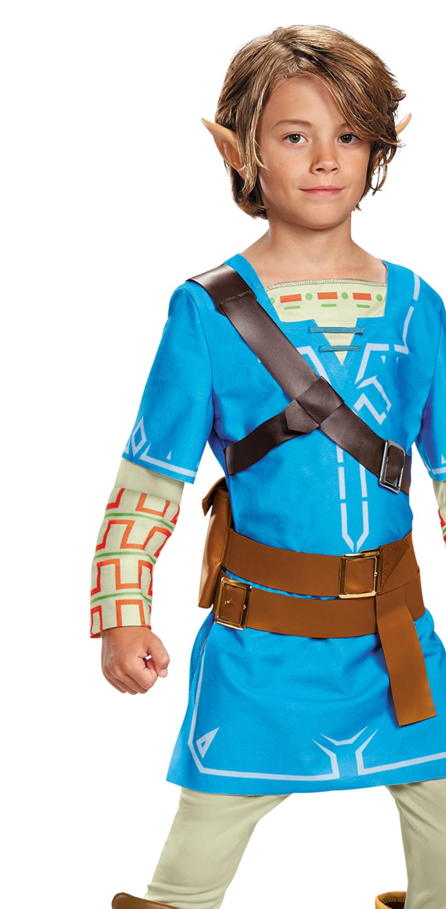 The Legend of Zelda Breath of the Wild Link Deluxe Child Costume 14-16