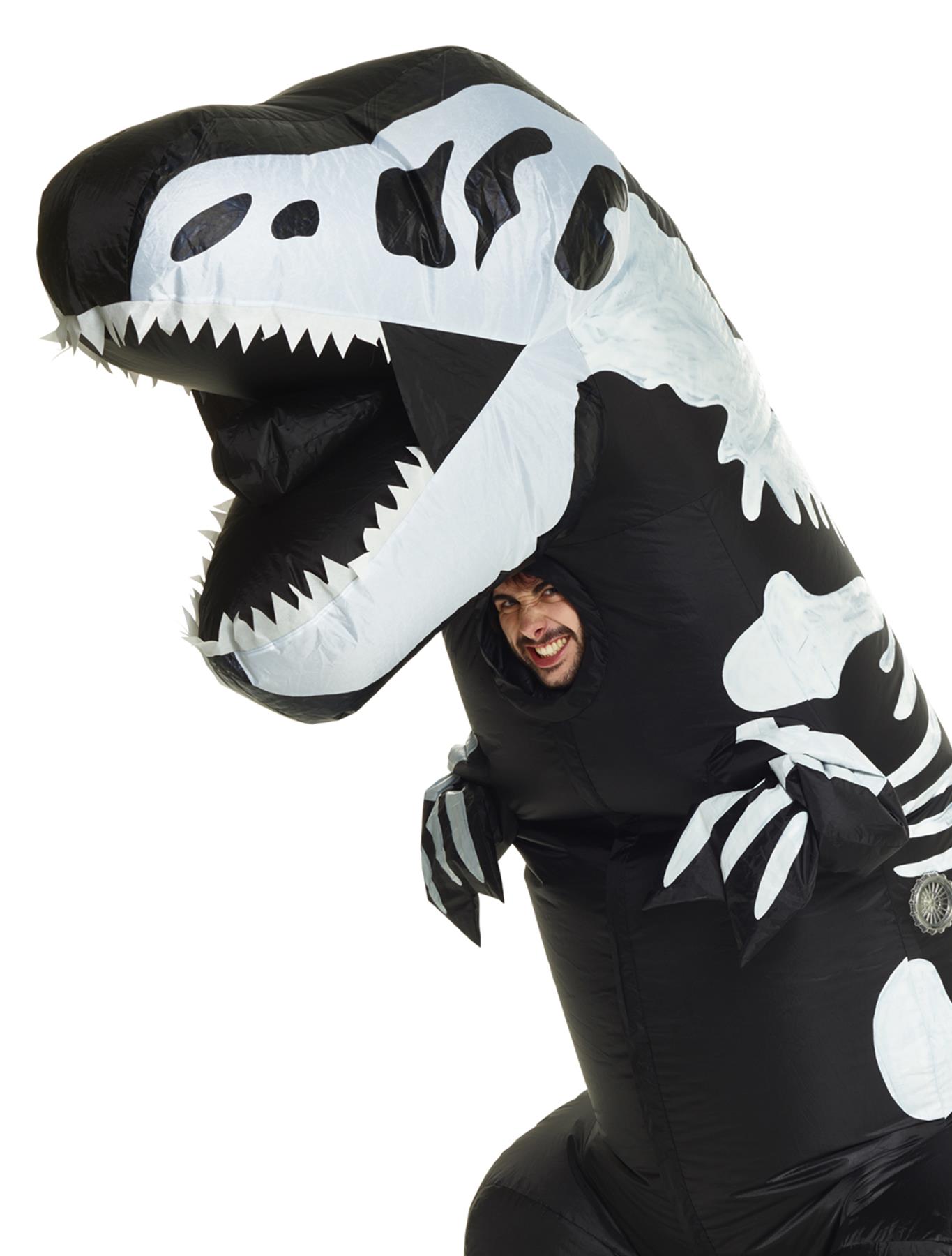 Skeleton T-Rex Inflatable Adult Costume