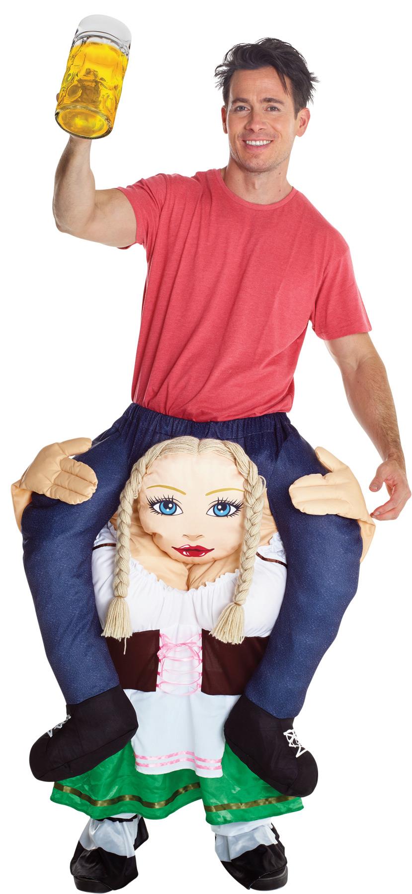 German Beer Wench Piggyback Ride Adult Costume