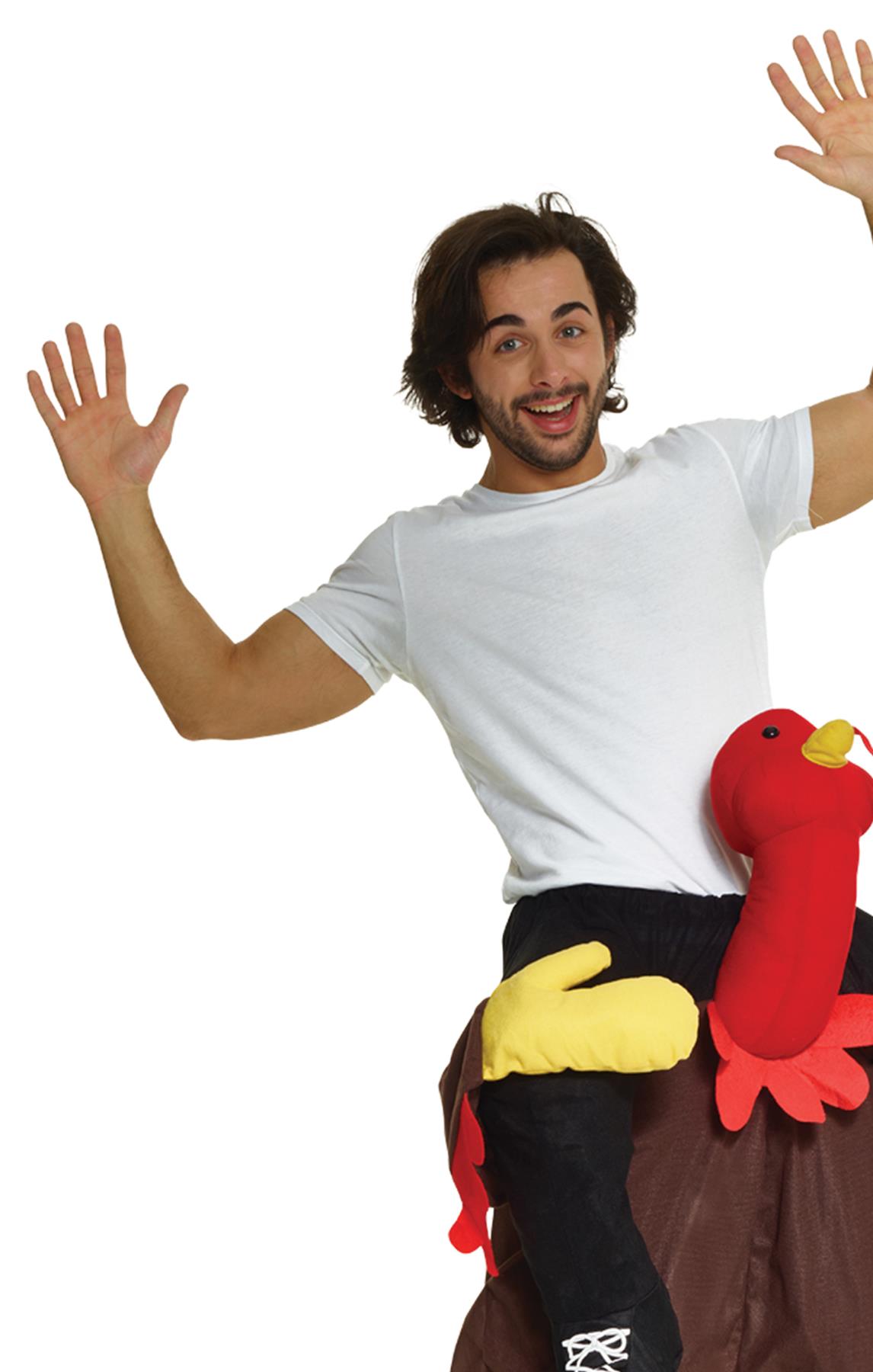 Turkey Trot Piggyback Ride Adult Costume