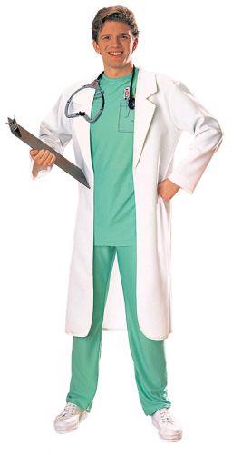 White Lab Incostume White Lab Coat Adult Costume - Discount Party Supplies