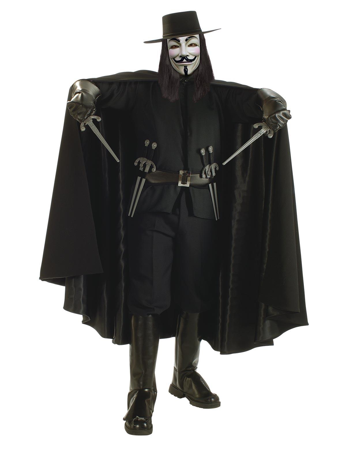 V for Vendetta Collector's Edition Adult Costume XL
