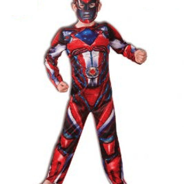 Power Rangers 2017 Red Ranger Fusion Child Costume 6-8 | Discount Party ...