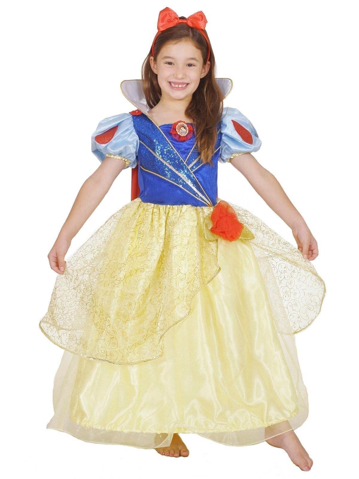 Snow White Glitter and Glow Child Costume 4-6
