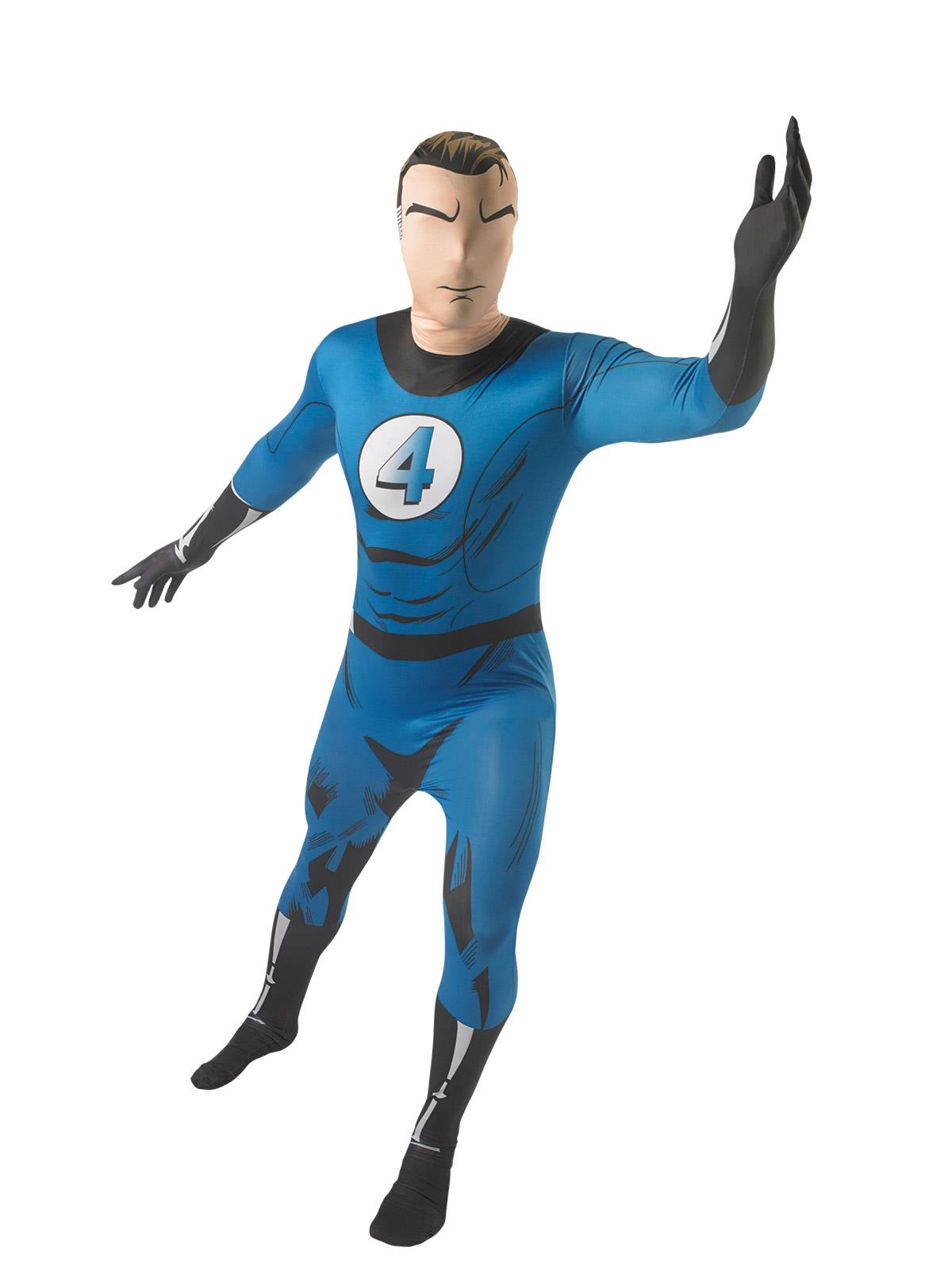 Fantastic Four Mr. Fantastic Second Skin Suit Adult Costume Medium