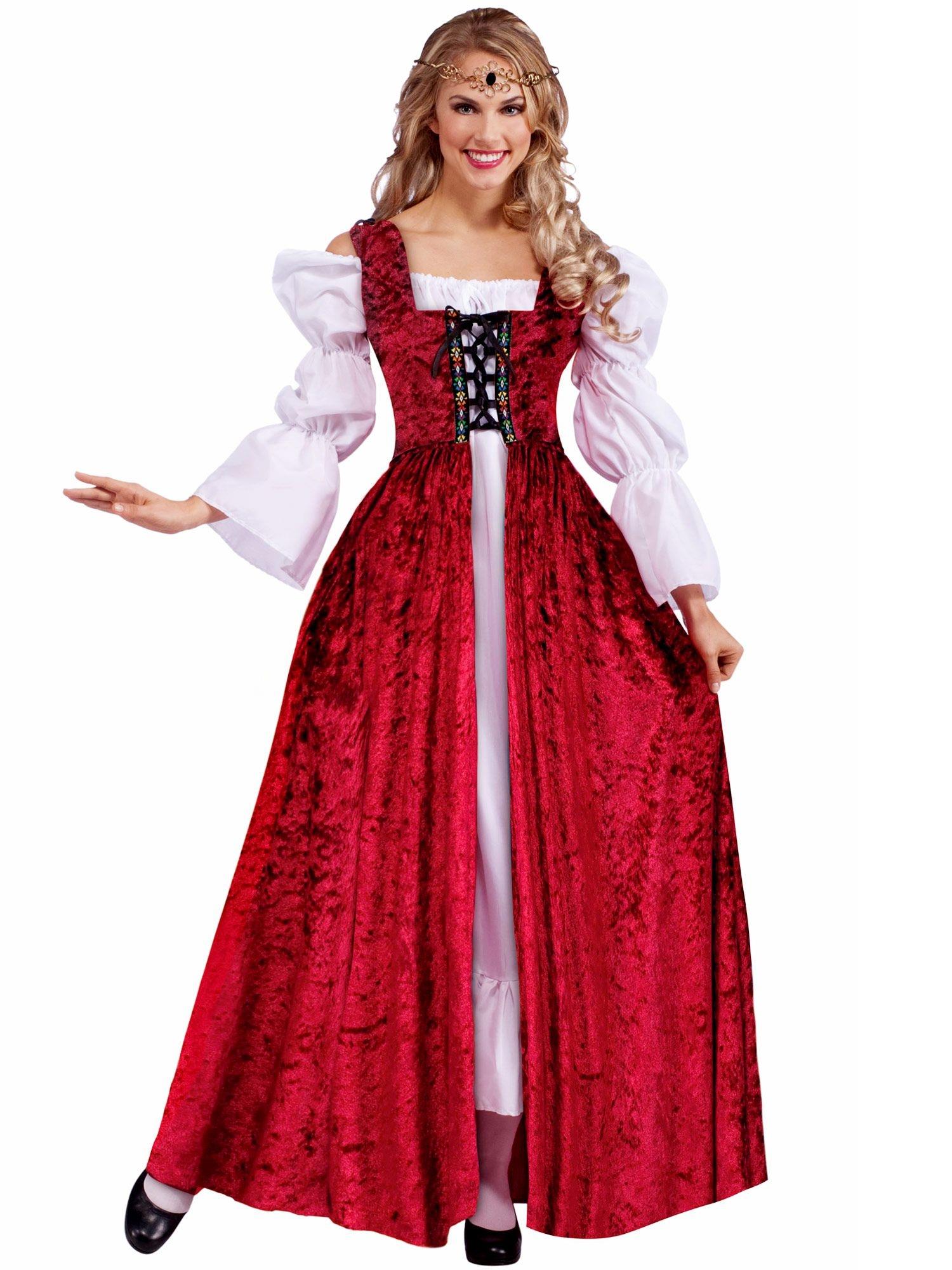 Medieval Lace Up Gown Adult Costume