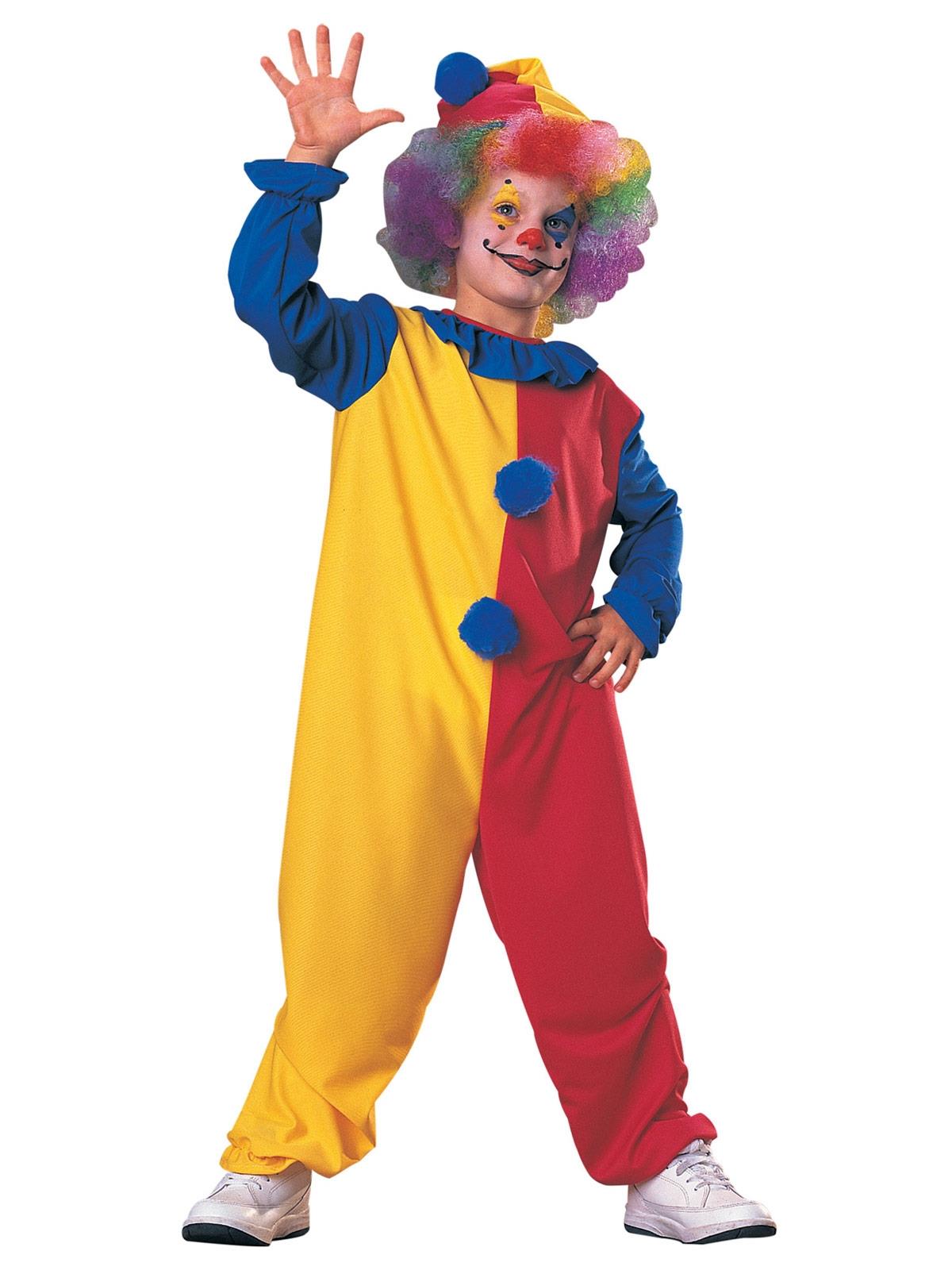 Clown Child Costume Large