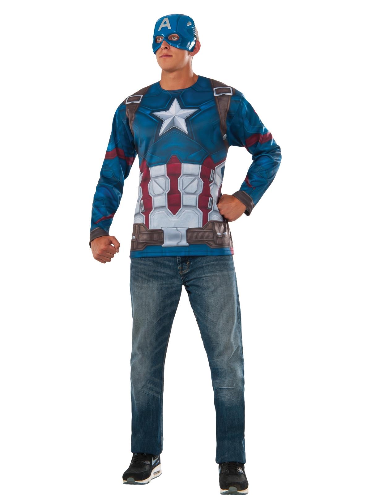 Captain America Top Adult Costume Standard