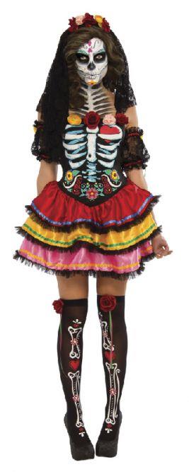 Day of the Dead Senorita Adult Costume XL