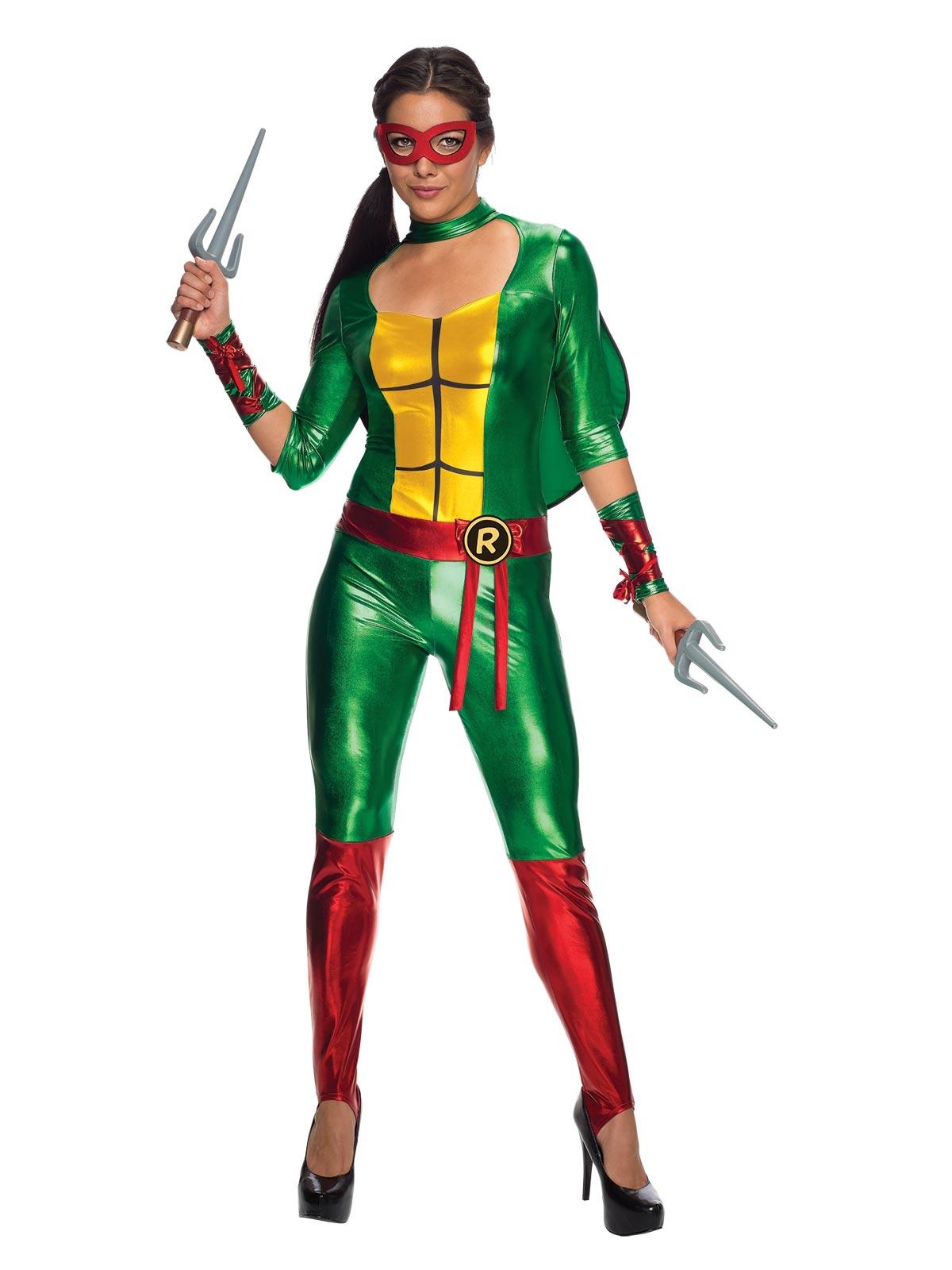 Teenage Mutant Ninja Turtles Raphael Jumpsuit Adult Costume XS
