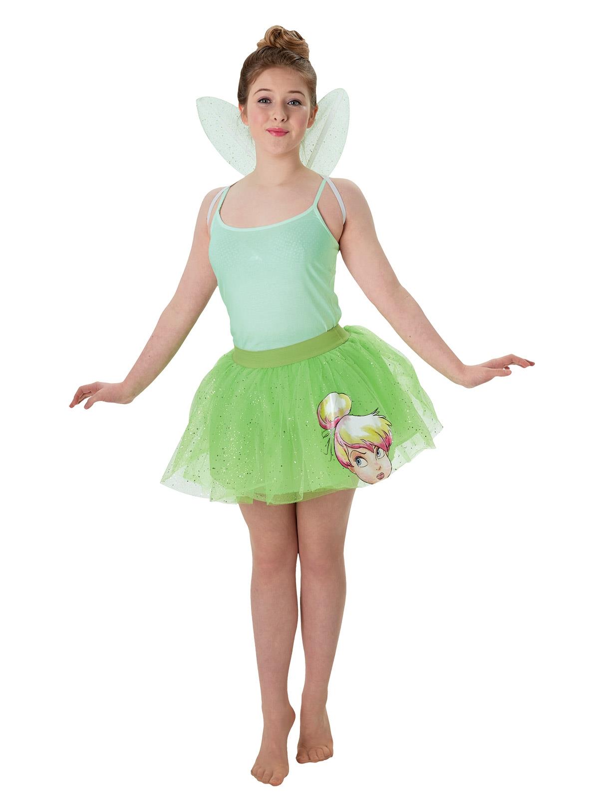 Peter Pan Tinker Bell Tutu and Wings Child Costume Set 8-10