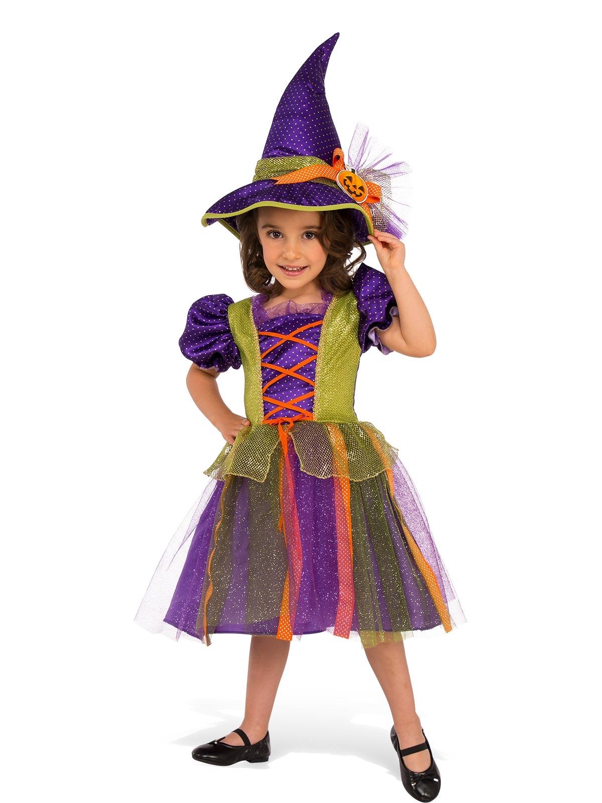 Pumpkin Witch Child Costume 3-5