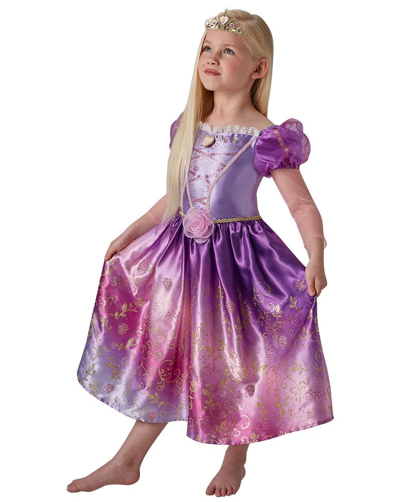 Tangled Rapunzel Rainbow Deluxe Child Costume 3-5
