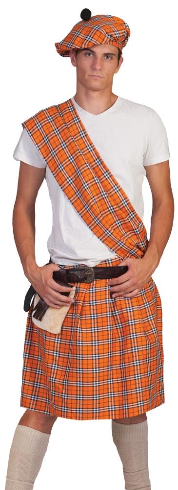 Highlander Orange Adult Costume