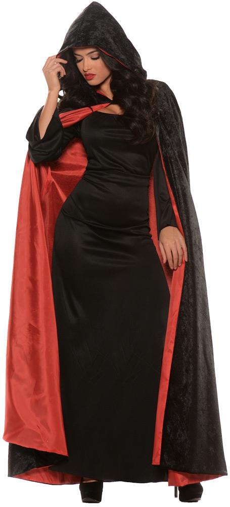 Full Length Hooded Velvet Lined Adult Cape