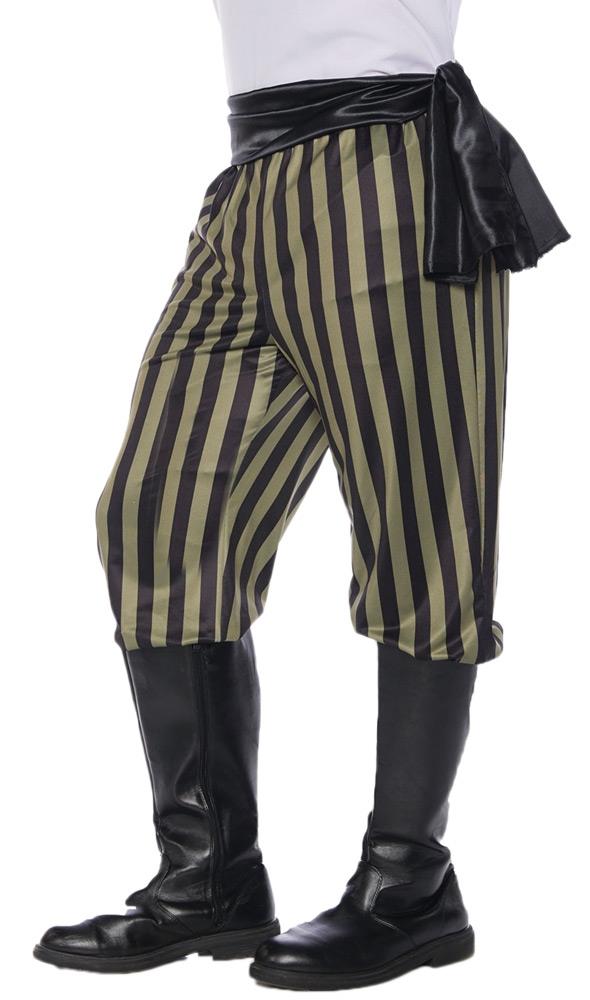 Green Black Pirate Pants Adult Costume Accessory XXL