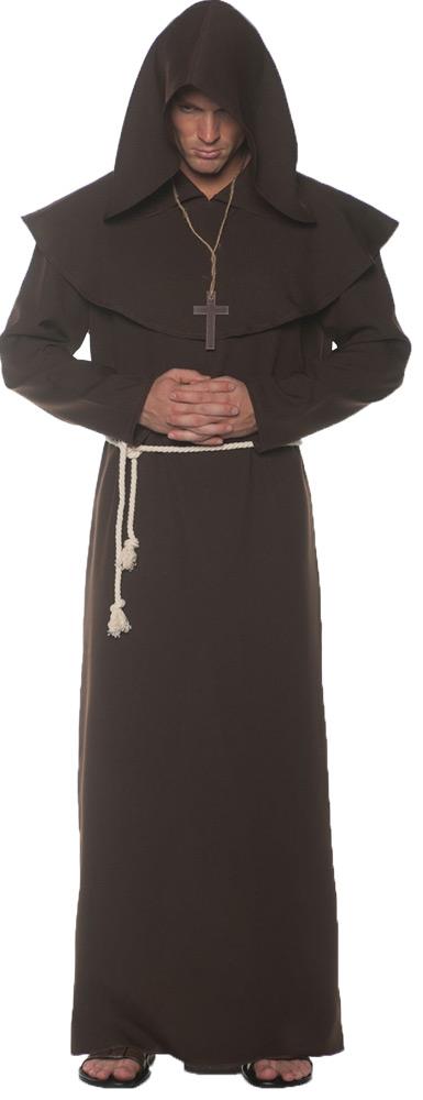 Brown Monk Robe Adult Costume XXL