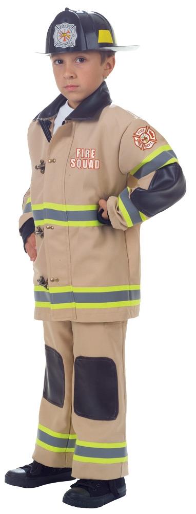 Tan Firefighter Child Costume Large