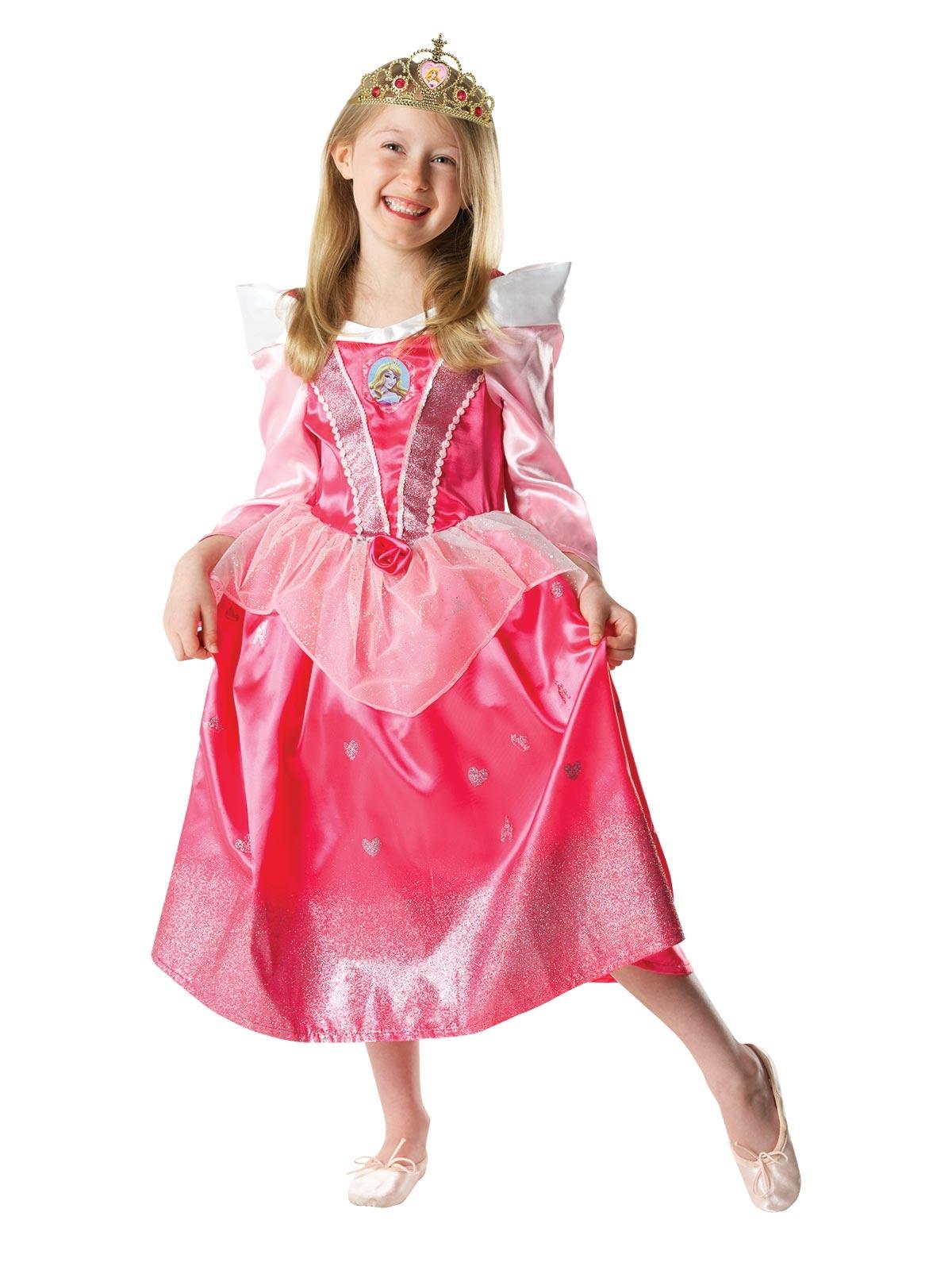 Sleeping Beauty Aurora Glitter Child Costume 4-6