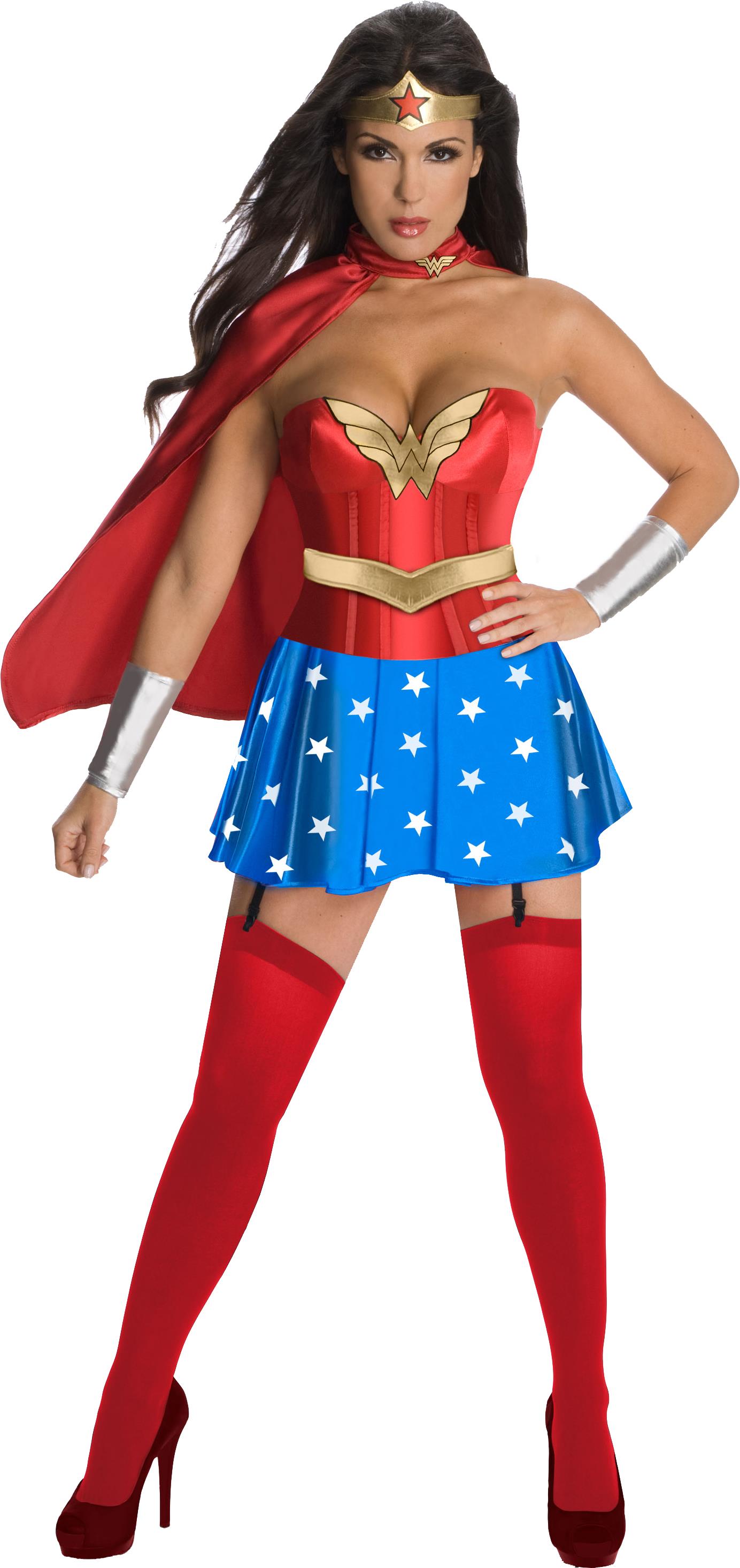 Wonder Woman Corset Adult Costume Large