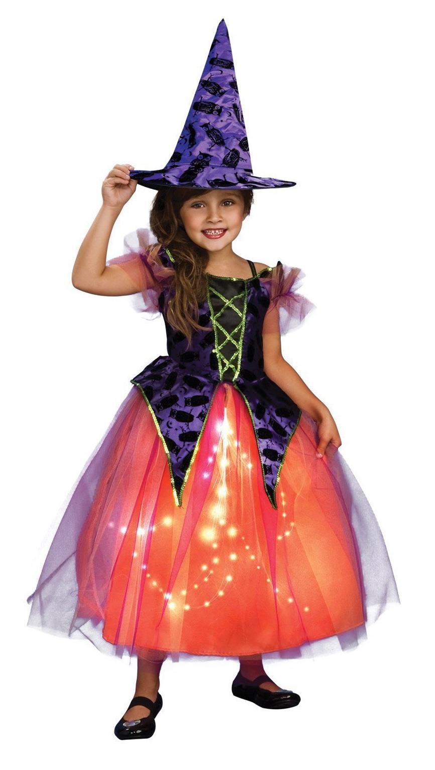 Purple and Orange Witch Child Costume Medium