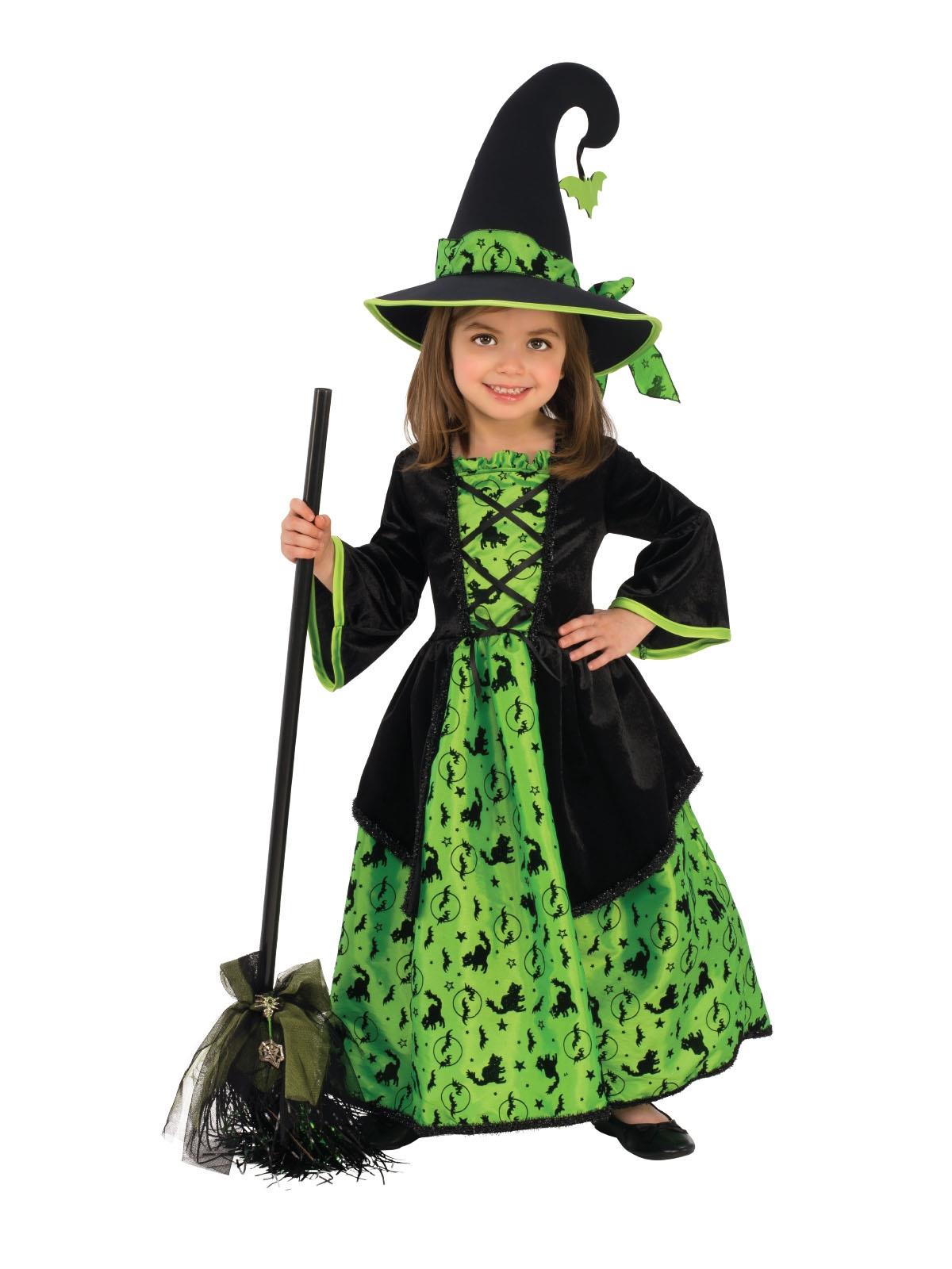 Green Witch Child Costume Medium