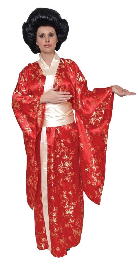 Japanese Red Kimono Adult Plus Costume