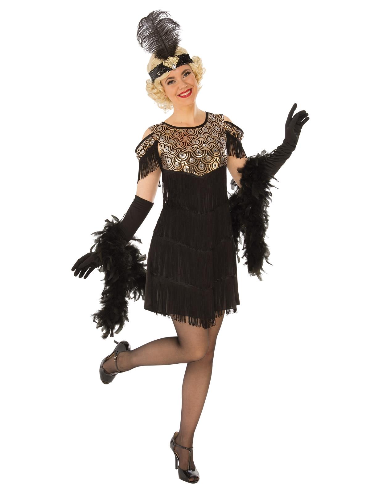Gold Flapper Adult Costume Small