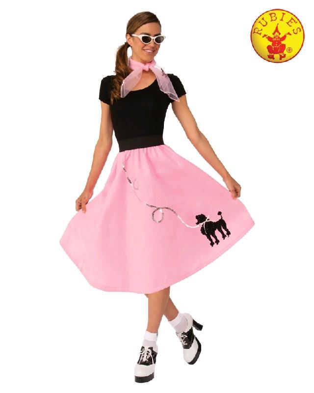 50's Poodle Skirt Adult Costume Medium
