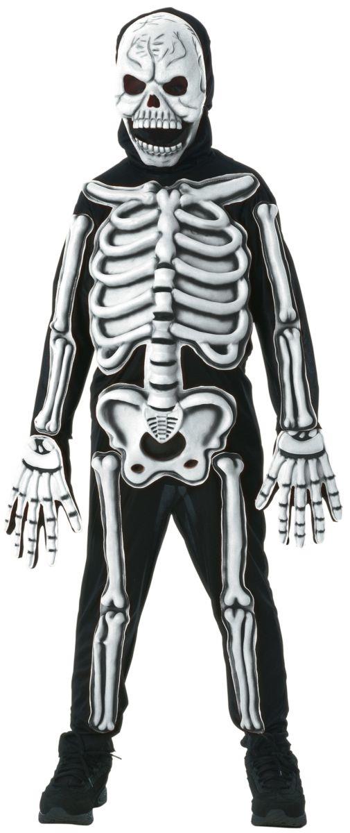Glow in the Dark Skeleton Child Costume Large
