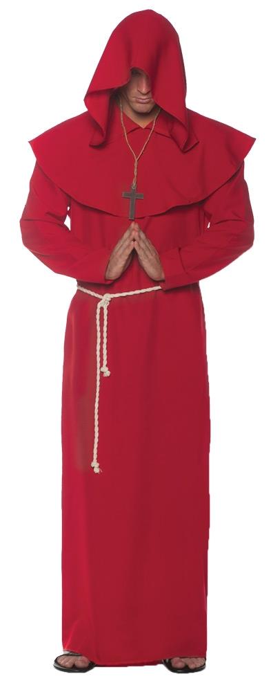 Red Monk Robe Adult Costume