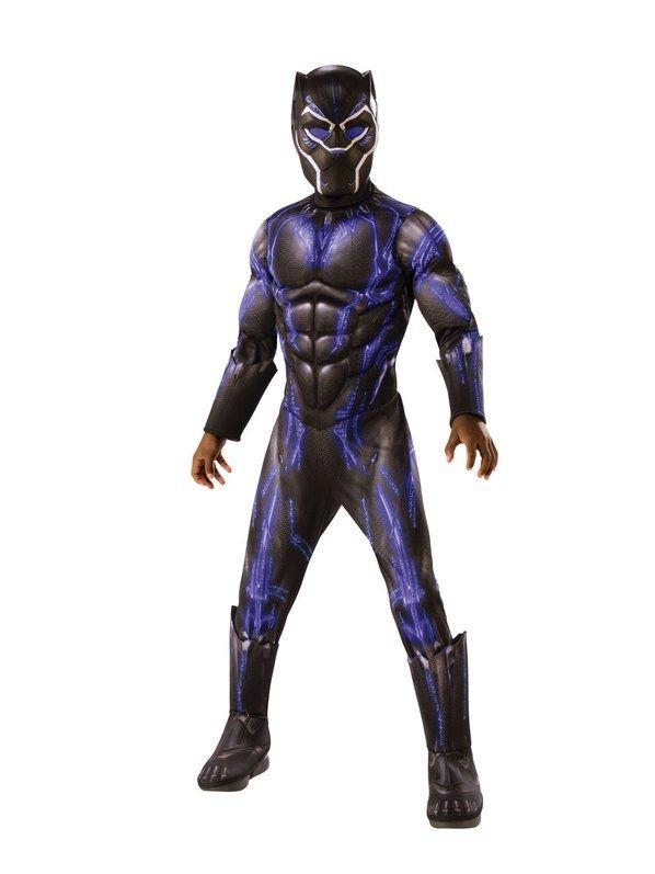 Avengers Endgame Black Panther Deluxe Battle Suit Child Costume Small
