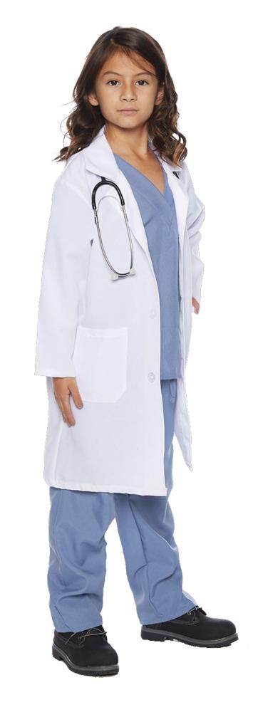 Doctor Scrubs Lab Coat Child Costume Small