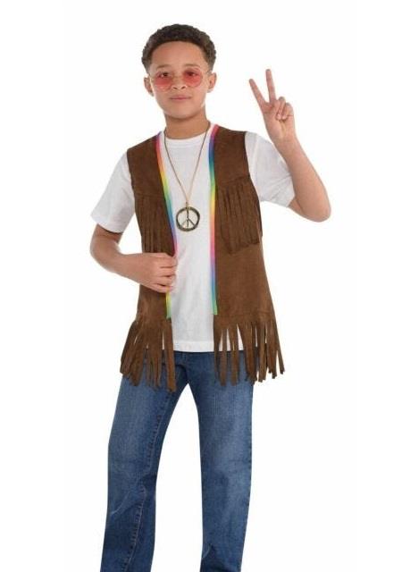Long Hippie Vest Child Costume Accessory