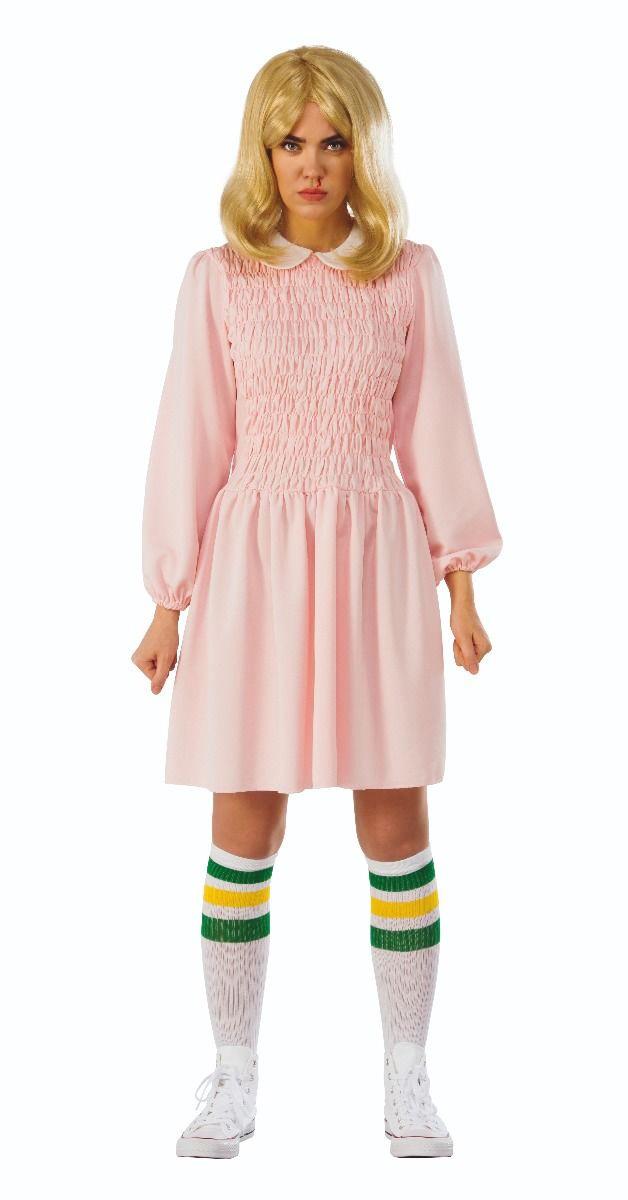 Stranger Things Eleven Pink Dress Adult Costume