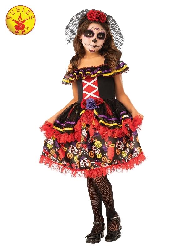 Day of the Dead Girl Child Costume