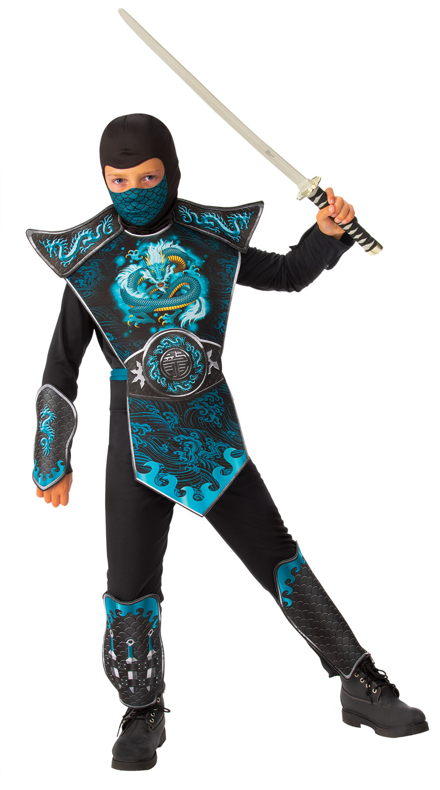 Blue Dragon Ninja Child Costume