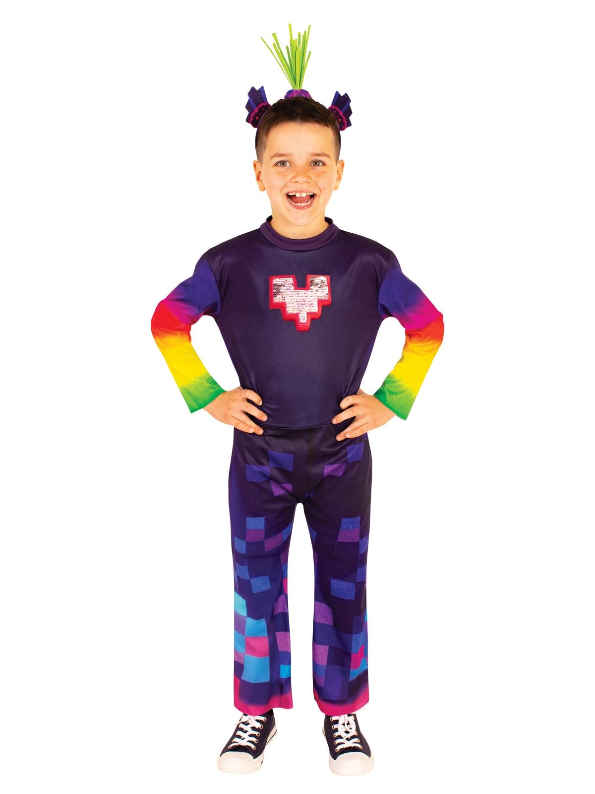 Trolls World Tour King Trollex Deluxe Child Costume 3-5