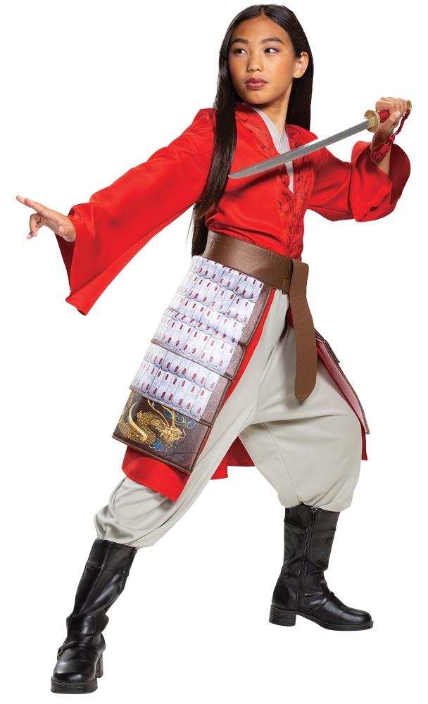 Mulan Movie Red Dress Deluxe Child Costume 4-6