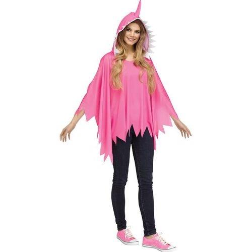 Baby Shark Mummy Shark Pink Poncho Adult Costume