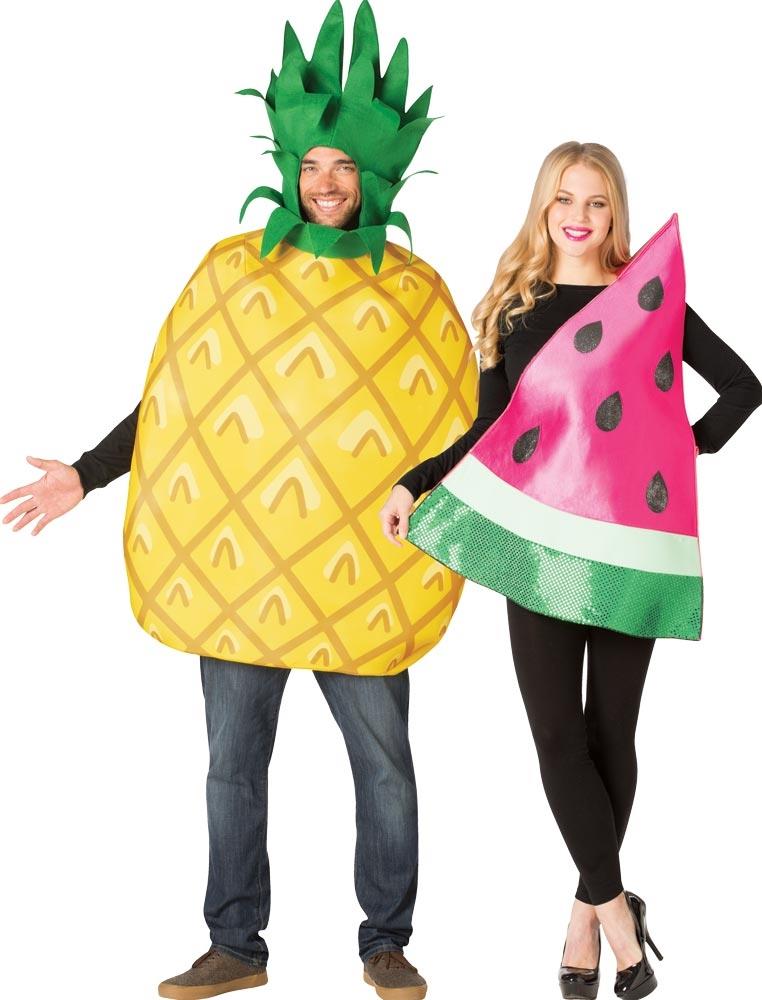 Pineapple and Watermelon Adult Couples Costume