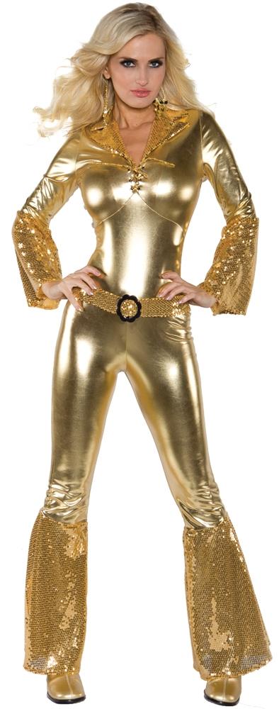 Hot Pants Gold Disco Adult Costume XL