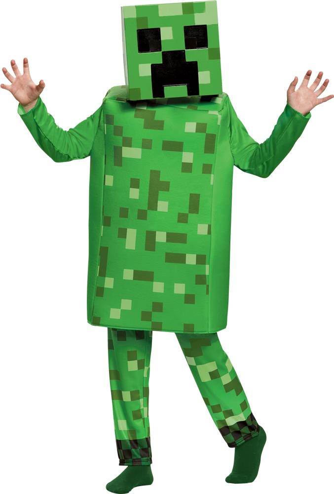 Minecraft Creeper Deluxe Child Costume 10-12