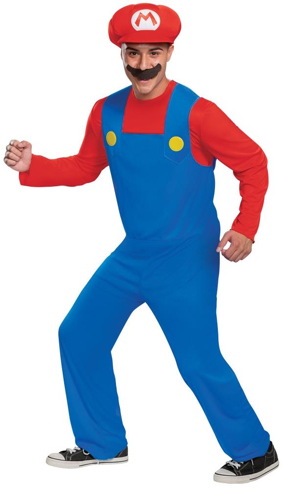 Super Mario Bros. Mario Classic Adult Costume Large